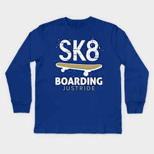 Skateboarding Kids Long Sleeve T-Shirt